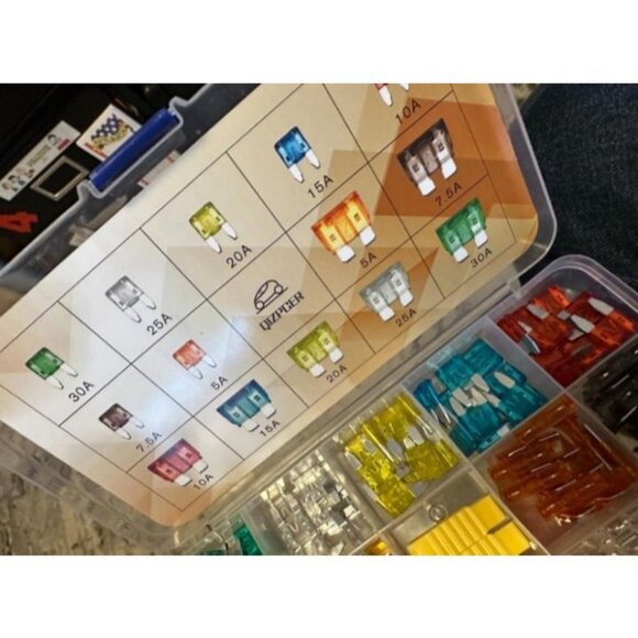 140 Pcs Fuses Automotive Kit - Blade Auto Fuse Assortment Standard and Mini Car - Picture 2 of 2
